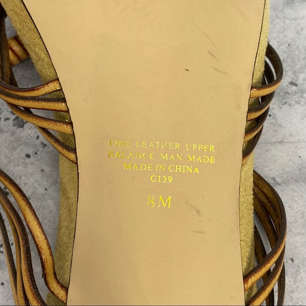 Ann Marino strappy leather heeled sandal 8 - Picture 10 of 10